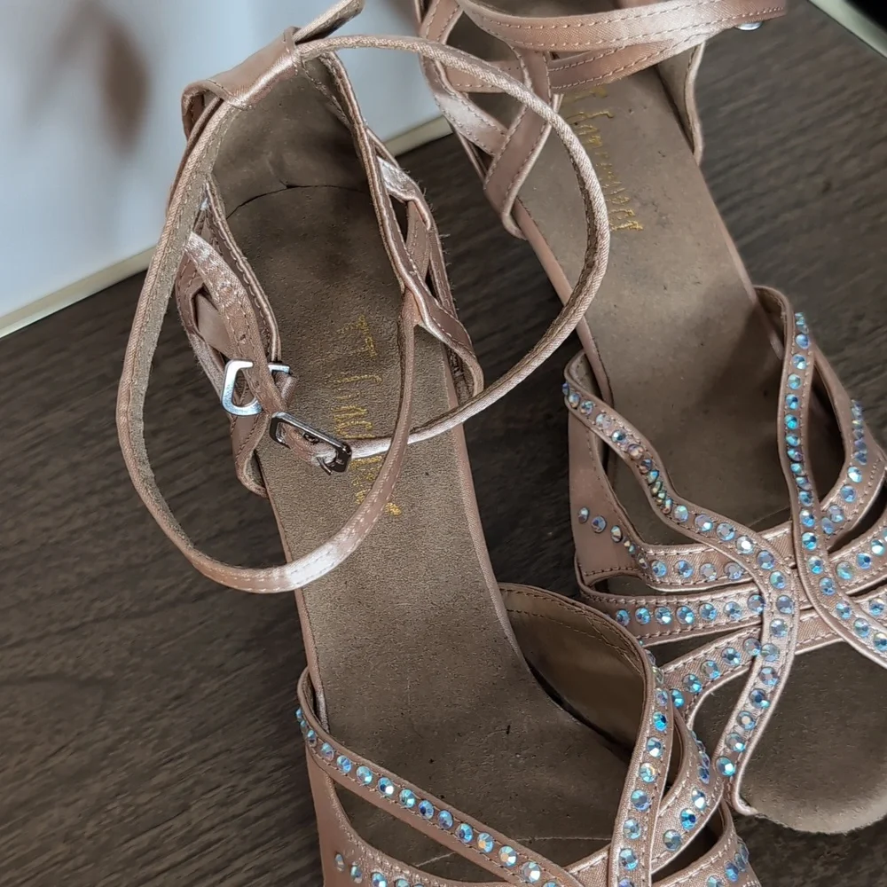 Nude Heels with Ankle Strap - Picture 2 of 9